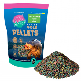 Pellets GOLD Ø 3.0 мм "ФРУКТОВИЙ МІКС" у зіп. упаковці Pellets GOLD Ø 3.0 мм "ФРУКТОВИЙ МІКС" у зіп. упаковці