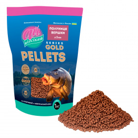 Pellets GOLD Ø 3.0 мм "ПОЛУНИЦЯ / ВЕРШКИ" у зіп. упаковці Pellets GOLD Ø 3.0 мм "ПОЛУНИЦЯ / ВЕРШКИ" у зіп. упаковці